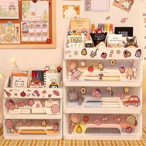 Desktop Cosmetic <b>Storage</b> Box <b>Plastic</b> 3 <b>Drawer</b> Transparent Organizer Dustproof Makeup <b>Storage</b> Rack Jewelry Holder Dressing Table - Product Image 3
