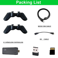Console de jeu vidéo portable M8 4K, prend en charge 64G, console de jeu TV portable sans fil 40000, prend en charge les jeux N64, carte TF 256 Go