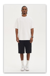 Nueva Camiseta de Hombre de Corte Regular, 100% Algodón, Tejido de Punto de 280 g/m², Color Sólido, Estilo Urbano, Alta Calidad - Product Image 5
