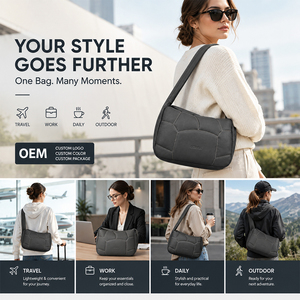 Factory Custom Quilting Pattern Logo Handbags for Women Luxury Spring Summer New Large Soft Shoulder Bags Fashion Messenger Bag - Product Image 6