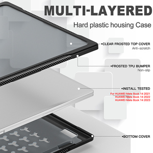 Estuche de plástico transparente para computadora portátil para <span class=keywords><strong>Huawei</strong></span> <span class=keywords><strong>Mate</strong></span> <span class=keywords><strong>Book</strong></span> <span class=keywords><strong>14</strong></span> 2021 2022 2023 - Product Image 4