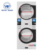 Secador de pila de monedas completamente automático comercial Hospital/lavandería/máquina de secado de uso escolar 16KG 22KG