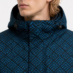 Veste coupe-vent personnalisée pour <span class=keywords><strong>homme</strong></span>, à capuche, printemps-automne, coupe classique, motif géométrique, veste de sport avec logo pour les acheteurs de marques - Product Image 4