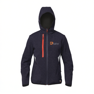 เสื้อแจ็คเก็ตผ้านุ่มสไตล์ take Blue XL ชุดทำงาน - Product Image 2