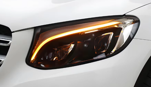 ไฟหน้า LED สำหรับ2014 Mercedes-benzs Glc300 C Class C300 W204ไฟหน้าซีนอนระดับ250 R129 W220 S-Class