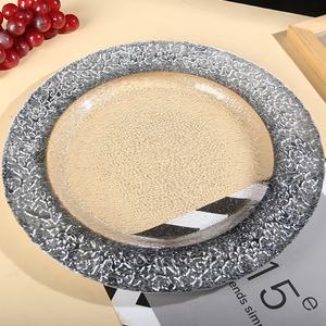 Platos de Cristal Plateados para Decoración de Eventos y Bodas, Alquiler Directo de Fábrica - Product Image 4