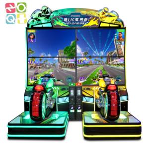 Motards Madness <span class=keywords><strong>2</strong></span> joueurs Adulte Moteur électronique Machine d'arcade Voiture de course 3D Machine de jeu d'arcade Simulateur de course - Product Image 3