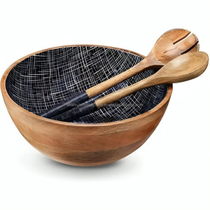 Tazones de Plástico para Ensalada de Alta Calidad con Tapa, Ideales para Mezclar Frutas, Servir y Almacenar Alimentos - Product Image 2