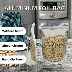 General Packaging High Quality Durable Laminated <b>Vacuum</b> <b>Bags</b> 3 Sides Sealed Zipper Industrial Use Vietnam Manufacturer Bulk - Product Image 5