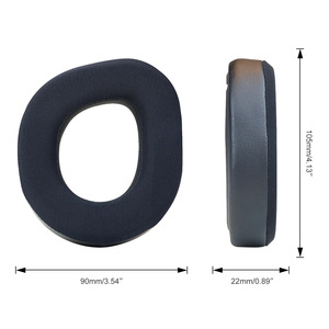 Almohadillas de Repuesto para Auriculares <span class=keywords><strong>Turtle</strong></span> <span class=keywords><strong>Beach</strong></span> Stealth 700, de Tela de Seda, Cuero Proteico, Espuma Viscoelástica, Suaves y Transpirables, Gran Venta - Product Image 5