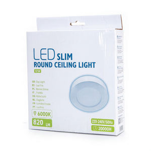 Lampada a Sospensione LED Rotonda Sottile Minimalista in Plastica AC 12W 6000K 820LM 220-240V 20000H per Appartamento - Product Image 1