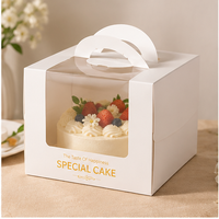 Boîte d'emballage pliable pour gâteaux avec impression personnalisée pour la livraison de desserts de café et les cadeaux d'occasions spéciales