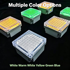 Lampe solaire LED carrée encastrée pour allée, fonctionnant en continu jusqu'à 72 heures pour l'éclairage paysager et les pavés - Product Image 5