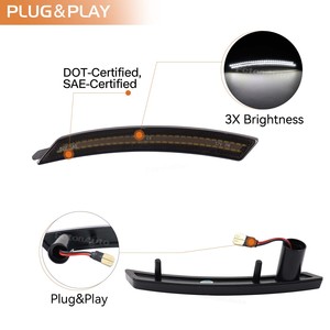 Luces LED Blancas para Parachoques Delantero y Trasero, Luces Laterales de Guardabarros para BMW R55 R56 R57 R58 Coupé Clubman <span class=keywords><strong>Cabrio</strong></span>, Luces Intermitentes - Product Image 5