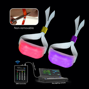 Pulsera de Tela LED Cómoda con Batería, Control Remoto, para Control de <span class=keywords><strong>Entradas</strong></span> y Verificación de Boletos - Product Image 3