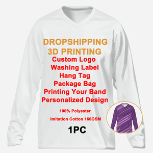 เสื้อฟุตบอล160 GSM แขนยาวพิมพ์ลายเสื้อฟุตบอลออกแบบได้ตามต้องการ - Product Image 1