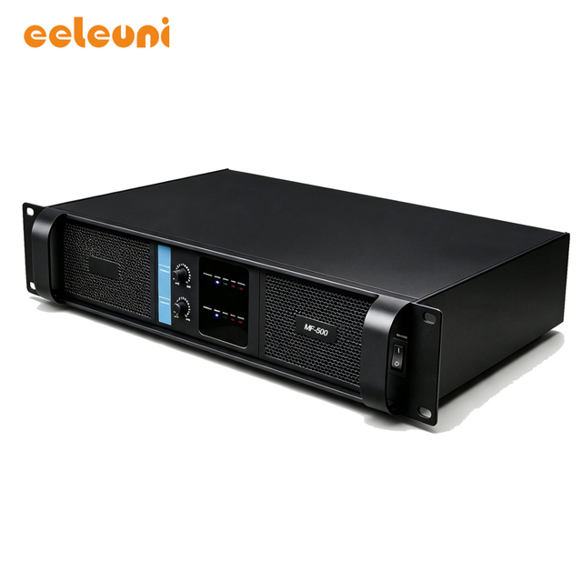 Professional Class H Power Amplifier 2 Channel 500W with Indepente Control Each Channel for Show Livehouse MF-500 from Eeleuni