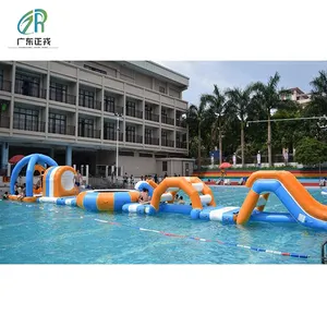 Hot Sale Anti-UV&Heat Resistance Water Games Customized 0.9mm PVC Tarpaulin Floating Inflatable Water Park
