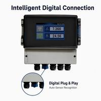 Analyseur de qualité de l'eau monocanal WQ3000 avec écran tactile couleur 4,3 pouces, moniteur numérique en ligne de pH, ORP, conductivité et turbidité