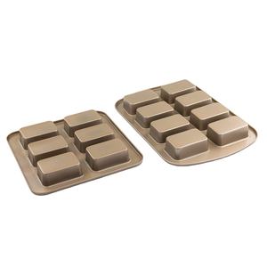 <span class=keywords><strong>Molde</strong></span> cuadrado de acero al carbono para horno, <span class=keywords><strong>Mini</strong></span> moldes antiadherentes para Pan, hamburguesa, cupcakes, 6 / 8 / 9 / 12 cavidades - Product Image 6