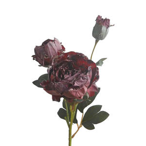 Salon Décoration Ornements Photographie Props Style Américain Noble Consort Pivoine Rétro Fleur De Soie - Product Image 5