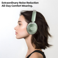 Headphone Stereo Air Max H80 ANC ENC, earphone Over-ear nirkabel Headset Bluetooth Bluetooth peredam kebisingan 2025