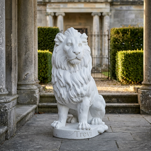 Nouveautés 2026 : articles d'artisanat en marbre blanc pour la décoration, pièces décoratives polies faites à la main pour villas et parcs - Product Image 3