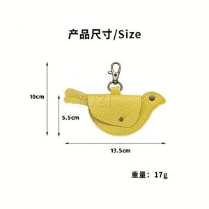 New Design Creative <b>Bag</b> <b>Charm</b> Coin Purse Pu Leather Animal Bird Keychain Pendant - Product Image 6