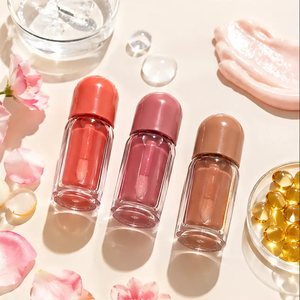 Gloss à lèvres naturel anti-adhésif en tube avec couvercle parapluie mignon, pour un look naturel, en gros, marque privée, OEM ODM - Product Image 3