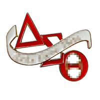 Broche Numérotée Rouge et Blanche de la Sororité Grecque Sigma DST, Badge de Revers pour Mariage, Cadeau pour Enfants