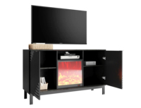 WESOME Ensemble de mobilier de maison pour le salon, cheminée en marbre moderne, meuble TV et ensemble de table avec tiroir