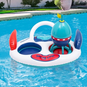 PVC <b>Inflatable</b> UFO Toss <b>Game</b> Toy Pool Float 80*60 CM for Kids Indoor Yard Playing <b>Game</b> Outdoor Beach Party Fun - Product Image 1