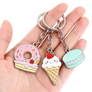 Porte-clés personnalisé avec logo floral, porte-clés en métal émaillé, design floral coloré, porte-clés en alliage de zinc de haute qualité, cadeau promotionnel - Product Image 1