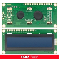 LCD1602A Layar LCD Biru/Hijau dengan Teks Putih 5V, Lampu Latar LED Putih, Antarmuka Serial, Panel Layar dengan IC Driver LCD1602