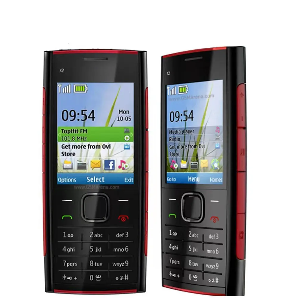 Бренд трансграничной электронной коммерции оригинальный X2-00 GSM мобильный телефон Facebook пожилой кнопочный автомат