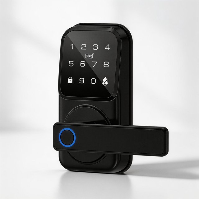 Biometric Fingerprint Smart Lock WiFi Cloud Storage Waterproof Digital Keypad Tuya App Remote Control Residential Office