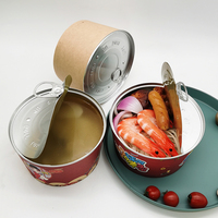 Bols jetables en papier d'aluminium à ouverture facile avec couvercle