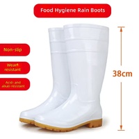 Bottes de pluie courtes imperméables en PVC pour hommes, idéales pour la pêche et l'industrie alimentaire, à prix abordable, pour la vente en gros
