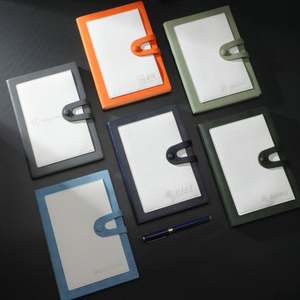 Leather <b>Button</b> Pocket Notebook Pen Set with <b>Magnetic</b> Wireless Charging Power Bank & USB Flash for 2025 New Business Gift Items - Product Image 3