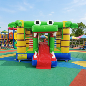 WINSUN Trampolín Inflable de Cocodrilo Pequeño para Niños, Castillo Inflable Comercial para Interiores y Exteriores - Product Image 1