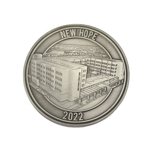 制造工厂低价ODM OEM 2色锌合金银色徽标定制仿古压铸挑战硬币 - Product Image 5