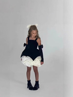 Robe de demoiselle d'honneur de mariage princesse, broderie florale moelleuse, applique, satin lustré, haute couture, fête d'anniversaire, 2026