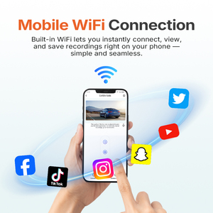 <span class=keywords><strong>Cam</strong></span>éra de tableau de bord cachée 4K IPS à double objectif, Plug and Play, avec vision nocturne, écran tactile, WIFI et contrôle par application, boîte noire pour voiture - Product Image 5