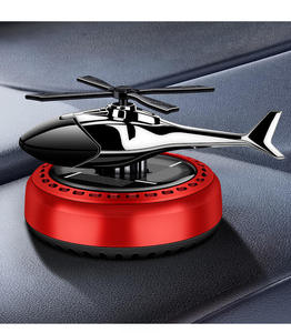 Diffuseur <span class=keywords><strong>d</strong></span>'<span class=keywords><strong>air</strong></span> pour voiture en métal, à énergie solaire, hélicoptère rotatif, avion pilote, aromathérapie, parfum de voiture, Cologne - Product Image 4