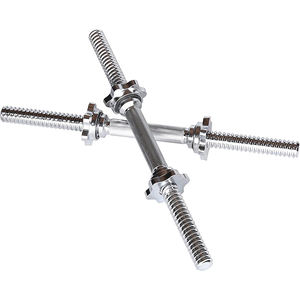 1 אינץ 'רגיל dumbbell רגיל עם צלחות משקולות פלדה עבור תלתלי bicep - Product Image 5