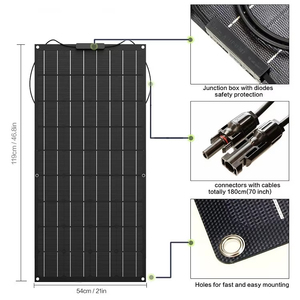 แผงโซลาร์เซลล์ SSTH Home 36V 100w 120w 150 วัตต์ 200w 250w 300w 1kw แบบกึ่งยืดหยุ่น โครงอะลูมิเนียมเคลือบอะโนไดซ์ ป้องกันน้ำ IP65 - Product Image 3