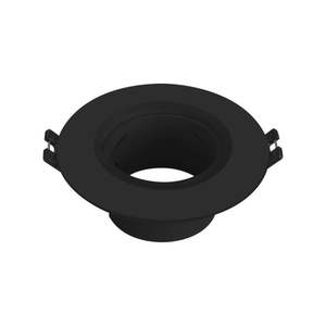 Foco empotrable redondo negro gu10, 220-240v, ideal para iluminación de interiores y decoración espacial. - Product Image 1