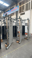 ASJ-A073 Appareil d'entraînement fonctionnel commercial |   Machine à câbles à poulies doublement réglables pour des entraînements complets du corps