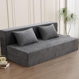 <span class=keywords><strong>Canapé</strong></span> pouf moderne ; un <span class=keywords><strong>canapé</strong></span>-lit deux <span class=keywords><strong>places</strong></span> pliable et peu encombrant, fabriqué en tissu écologique, parfait pour le salon - Product Image 1