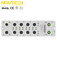 Módulo de Red de Bus de Campo Individual de 16 Canales Marvtech para Protocolos Ethernet/IP, EtherCAT y Profinet